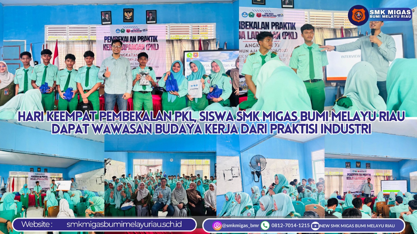 Hari Keempat Pembekalan PKL, Siswa SMK Migas Bumi Melayu Riau Dapat Wawasan Budaya Kerja dari Praktisi Industri